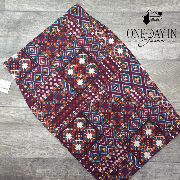 june & hudson Tribal Pencil Skirt Size XL - Picture 5 of 5